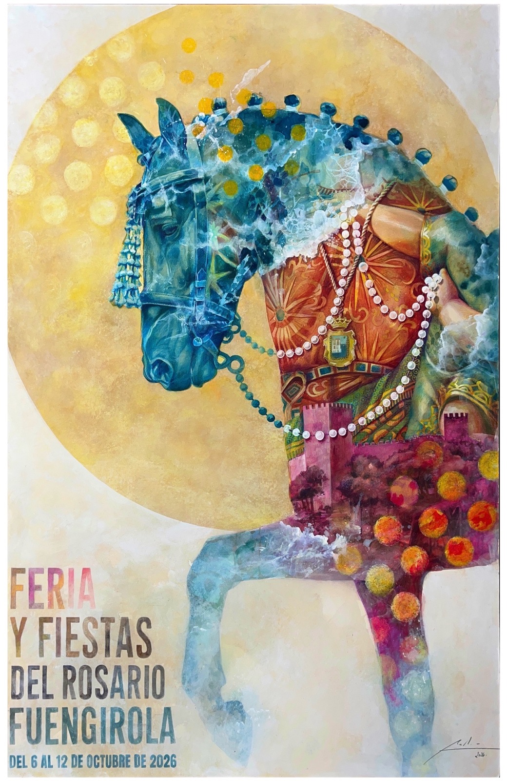 Cartel oficial de la Feria y Fiestas del Rosario de Fuengirola 2026
